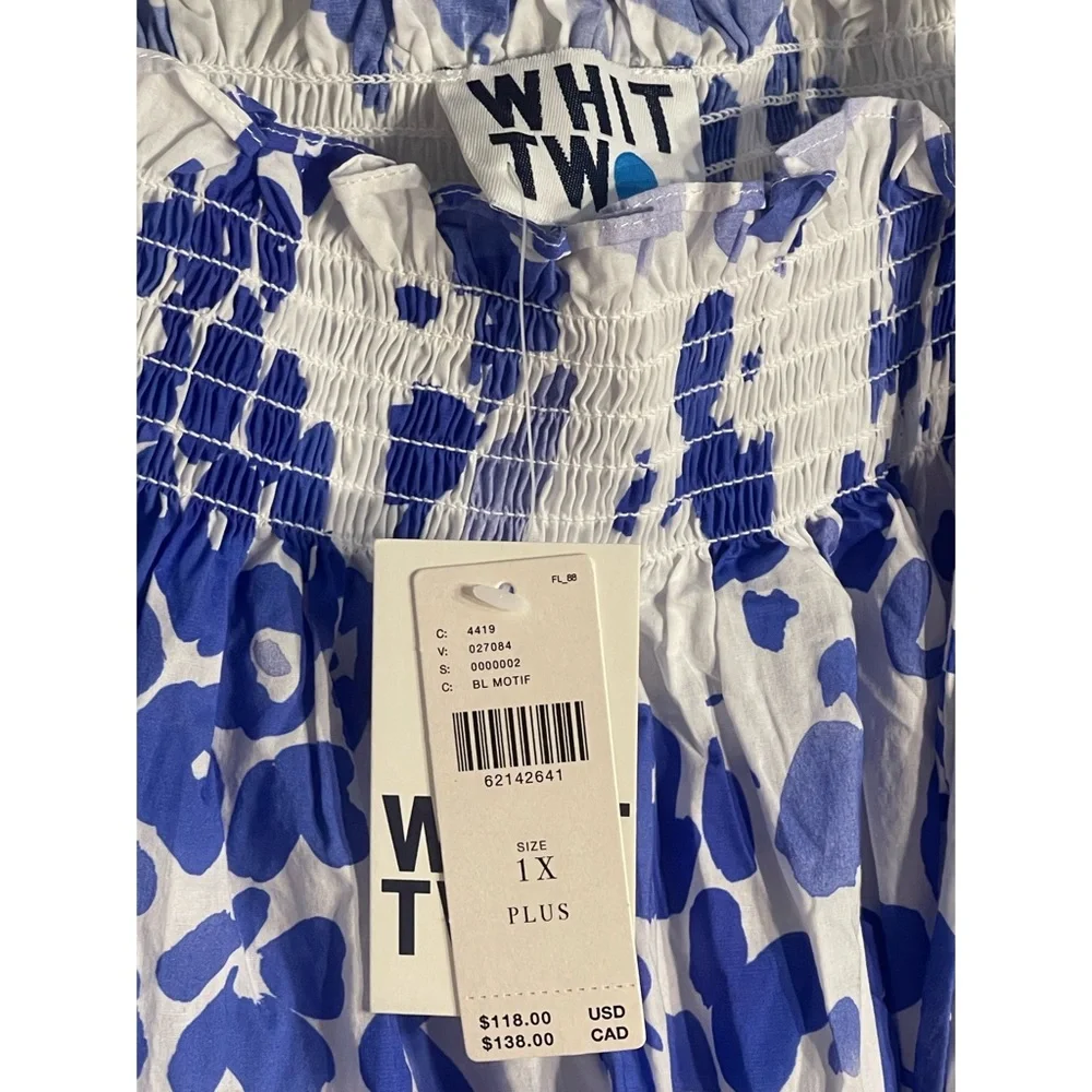 Anthropologie WHIT TWO Floral Mini Sleep Dress NWT SZ 1X - Picture 11 of 16